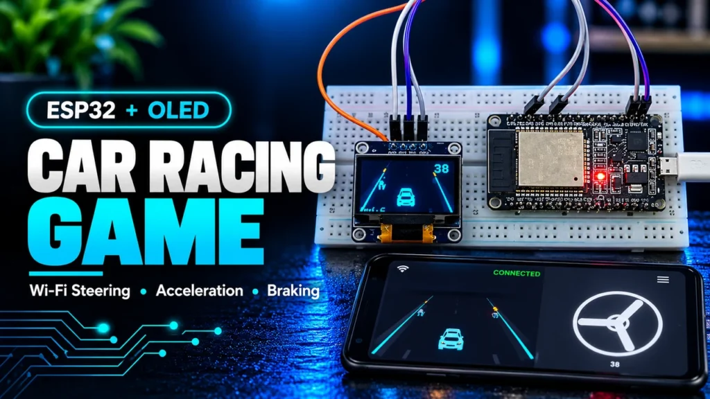 ESP32 OLED Car Racing Game