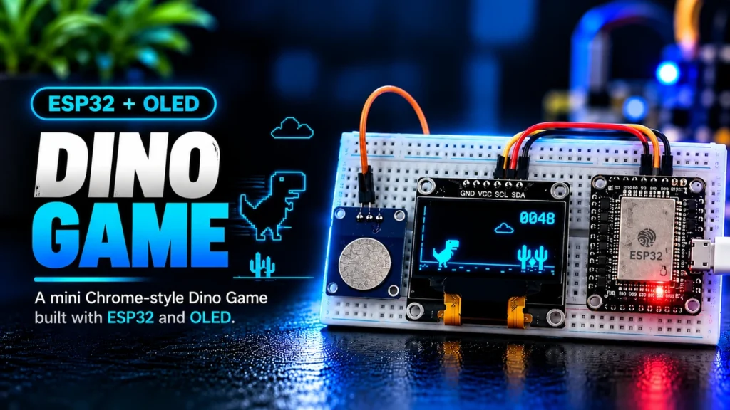 ESP32 OLED Chrome Dino Game