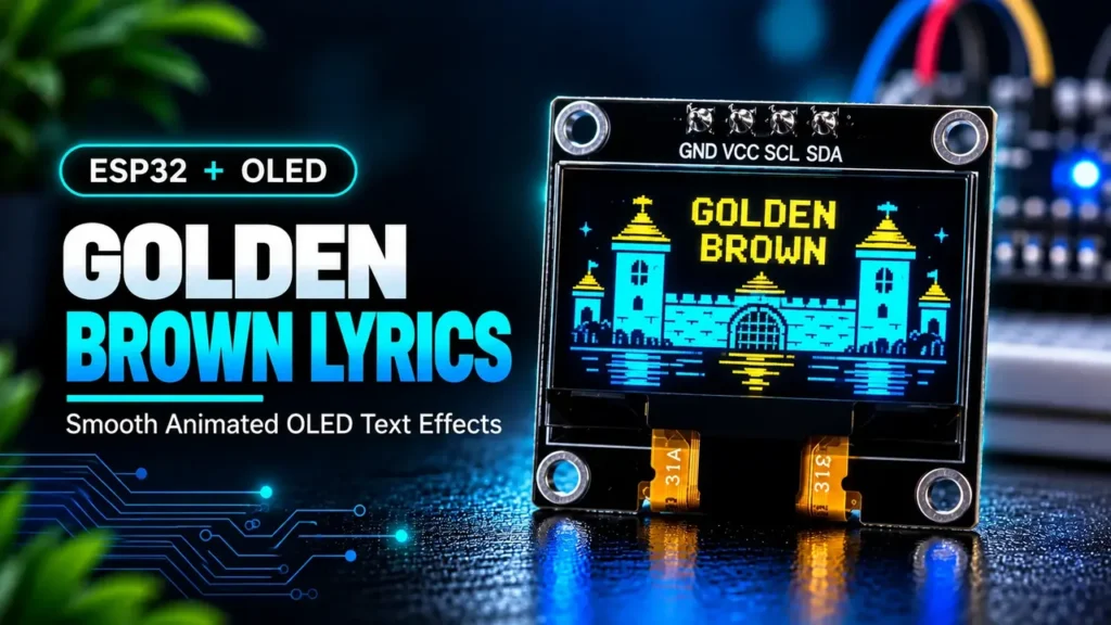 ESP32 OLED Golden Brown Lyrics